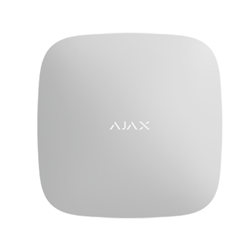 Centrala alarma wireless AJAX HubPlus - alb, 2xSIM, 3G/2G, Ethernet, Wi-Fi - AJAX